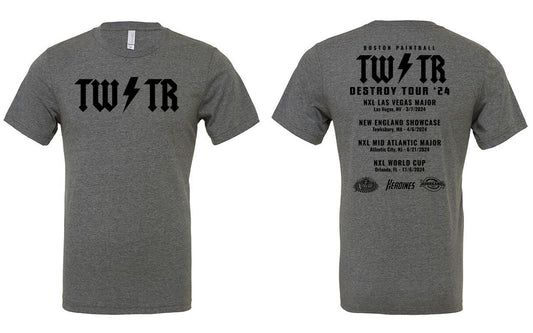 TWSTR World Tour - TWϟTR Shirt [Dark Heather]