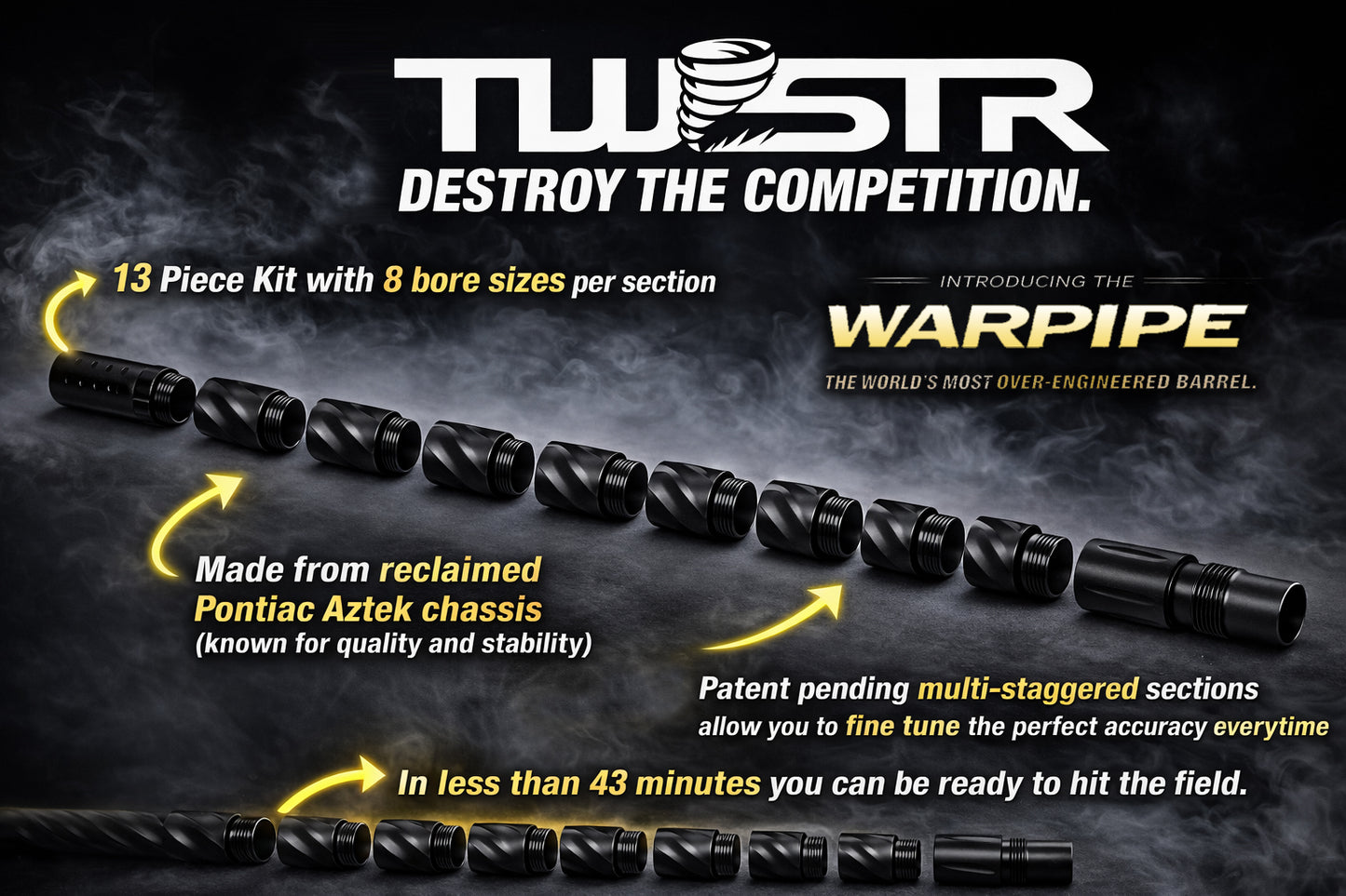 TWSTR WARPIPE BARREL KIT
