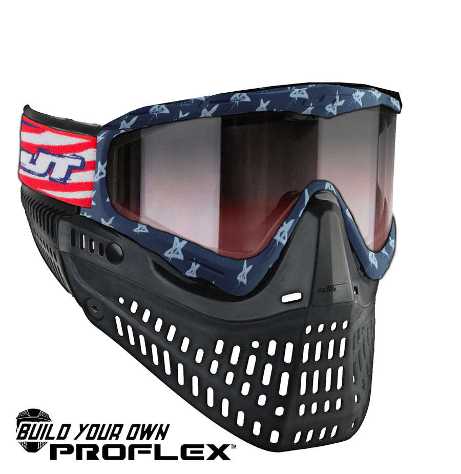 JT USA PROFLEX Replacement Goggle Straps - WHITE TECHNO