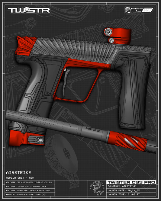 Planet Eclipse TWSTR CS3 PRO - Airstrike (Medium Grey/Red) [BASE]