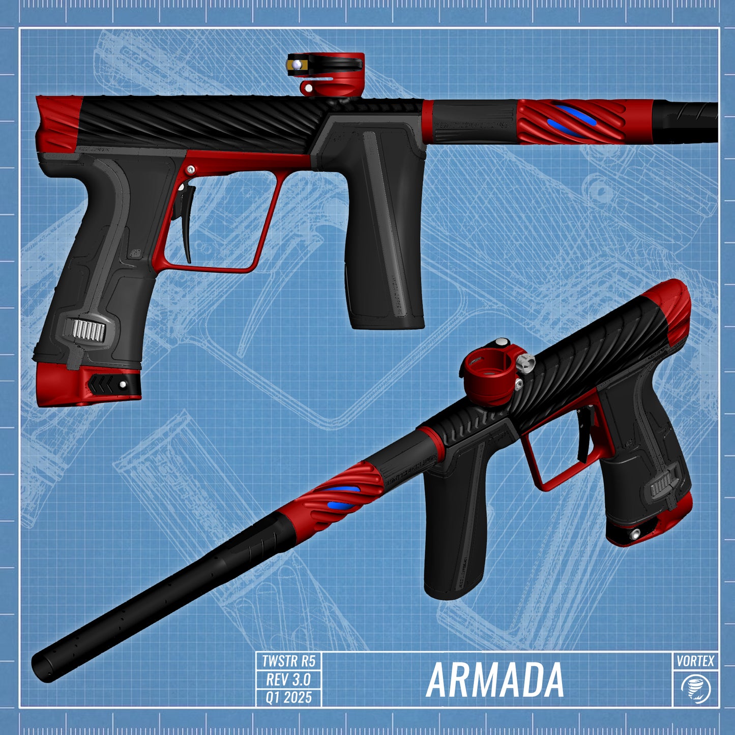 Planet Eclipse TWSTR GEO R5 - Armada (Black/Red) [SWAP]
