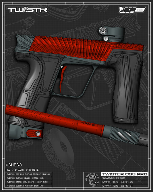 Planet Eclipse TWSTR CS3 PRO - Ashes3 (Red/Graphite) [SWAP]