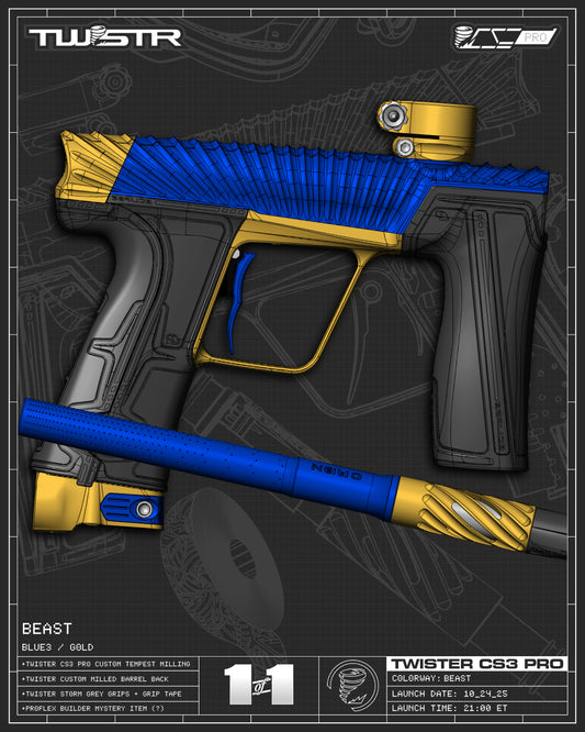 Planet Eclipse TWSTR CS3 PRO - Beast (Blue3/Gold) [SWAP]