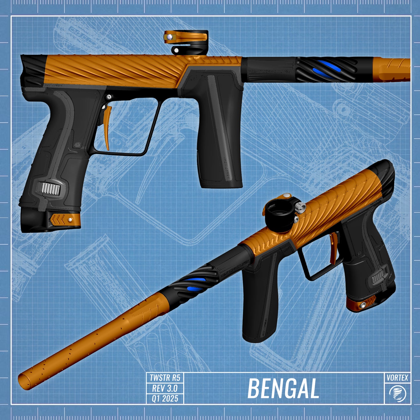 Planet Eclipse TWSTR GEO R5 - Bengal (Orange/Black) [SELECT]