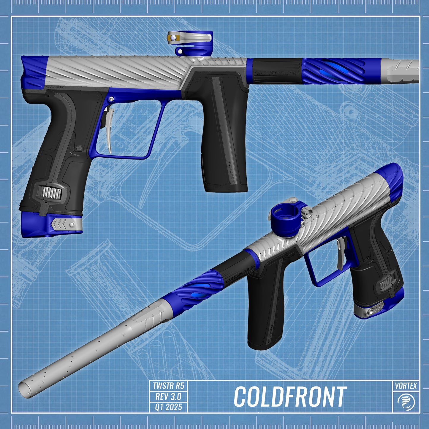 Planet Eclipse TWSTR GEO R5 - Cold Front (Blue3/Silver) [SWAP]