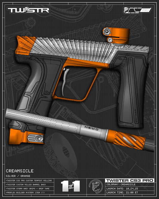 Planet Eclipse TWSTR CS3 PRO - Creamsicle (Silver/Orange) [SELECT]