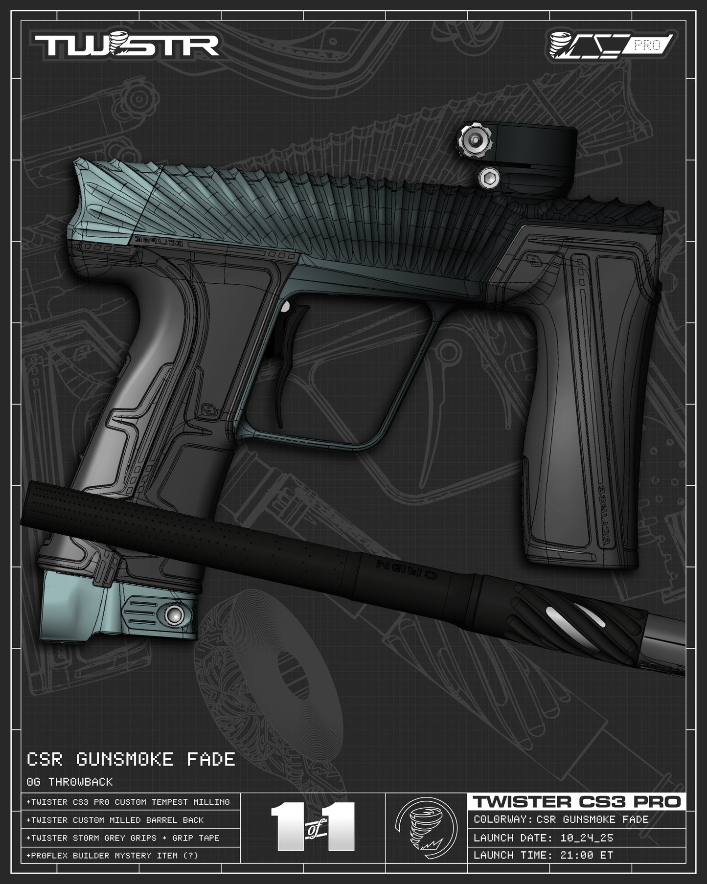 Planet Eclipse TWSTR CS3 PRO - CSR Gunsmoke Fade [OG Throwback]