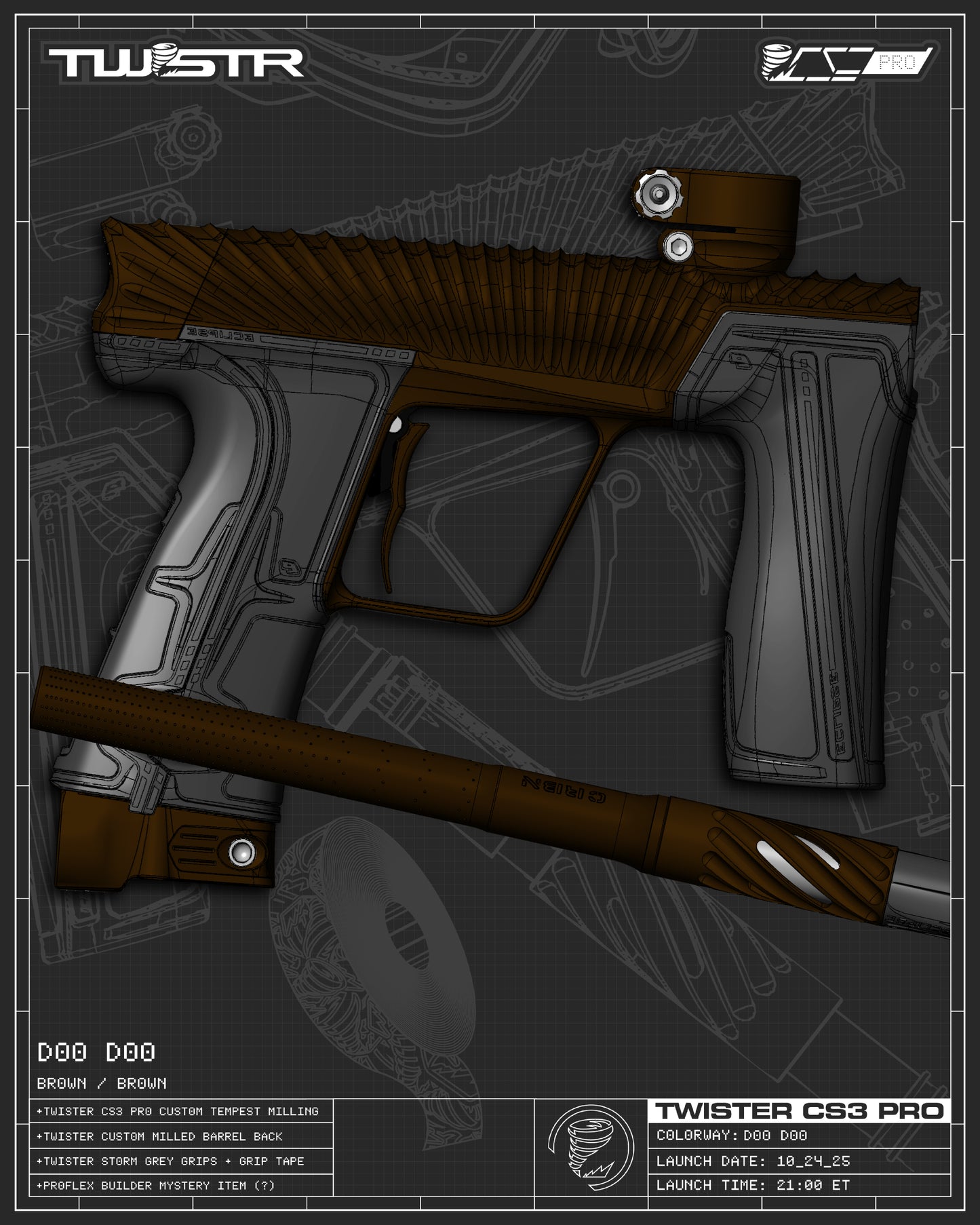 Planet Eclipse TWSTR CS3 PRO - Doo Doo (Brown/Brown) [PRIME]