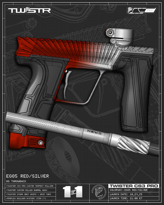 Planet Eclipse TWSTR CS3 PRO - EGO5 Red/Silver Fade [OG Throwback]