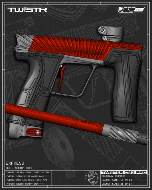 Planet Eclipse TWSTR CS3 PRO - Express (Red/Medium Grey) [BASE]