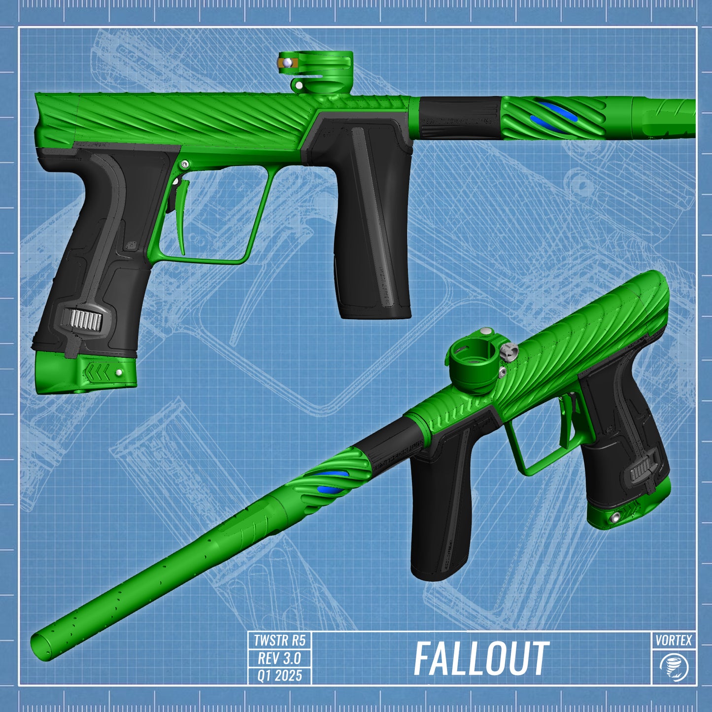 Planet Eclipse TWSTR GEO R5 - Fallout (Lime/Lime) [SWAP]