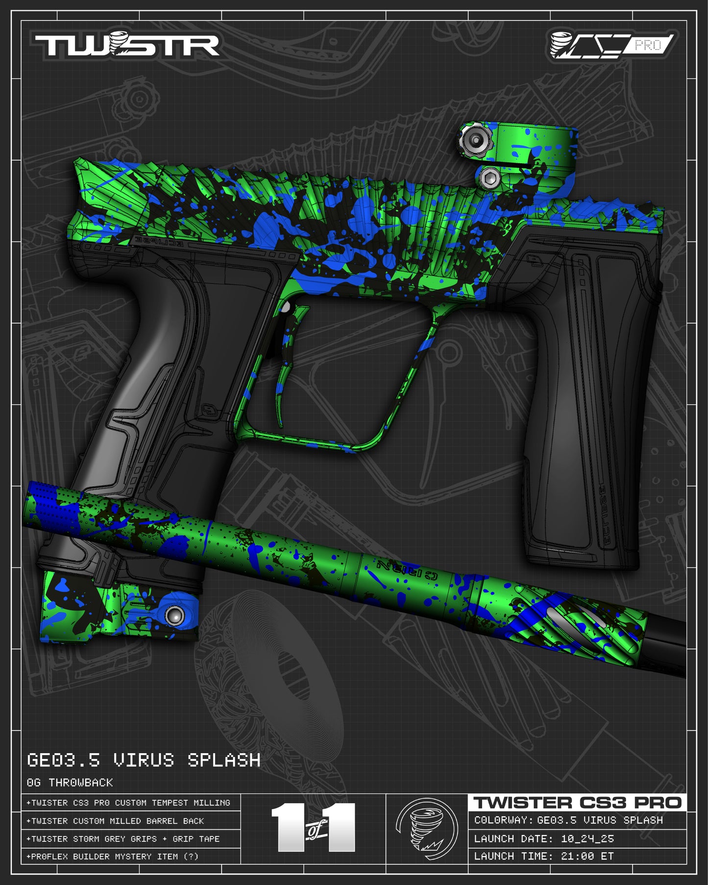 Planet Eclipse TWSTR CS3 PRO - GEO3.5 Virus Splash [OG Throwback]