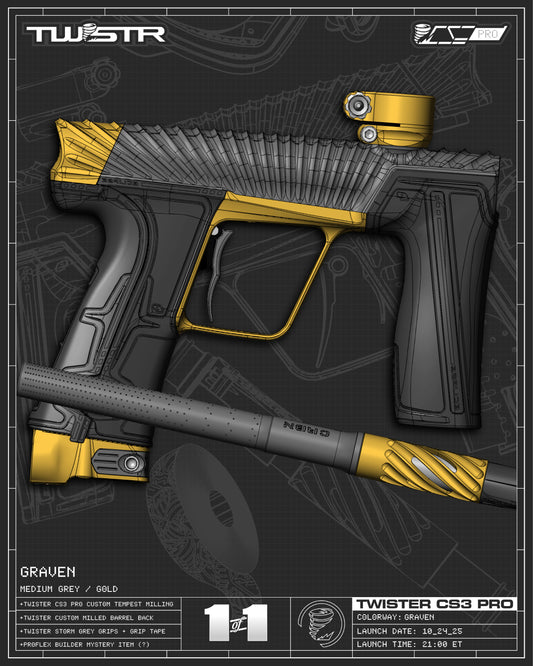 Planet Eclipse TWSTR CS3 PRO - Graven (Medium Grey/Gold) [SWAP]