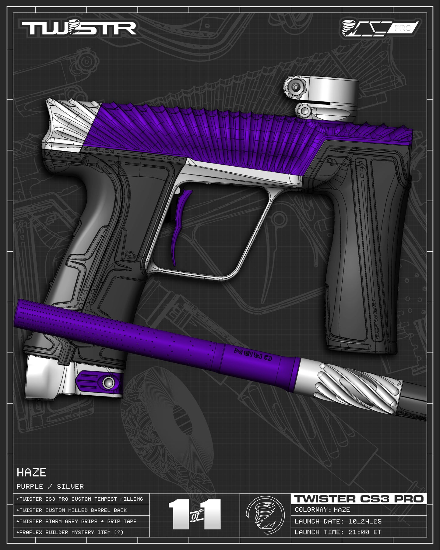 Planet Eclipse TWSTR CS3 PRO - Haze (Purple/Silver) [SELECT]