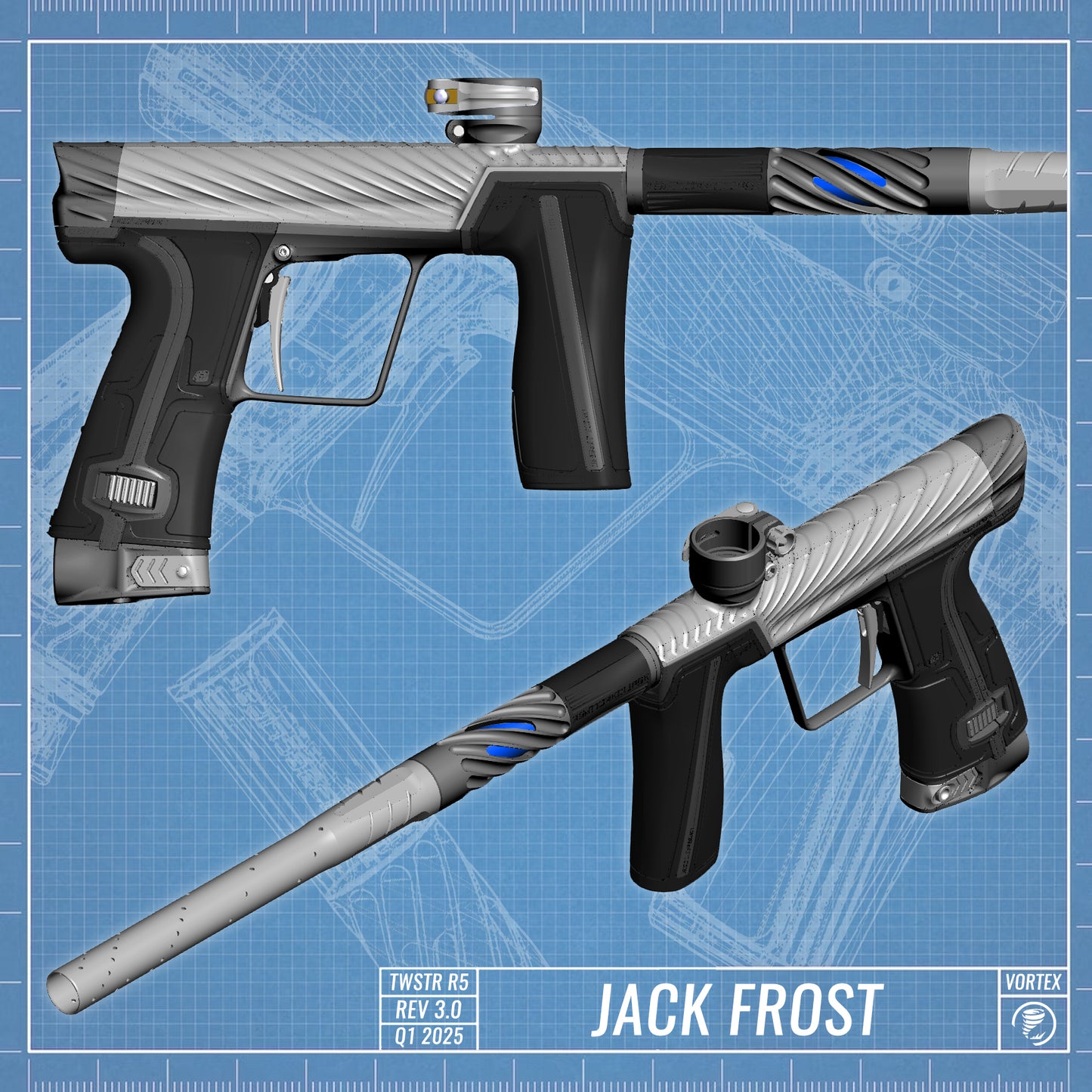 Planet Eclipse TWSTR GEO R5 - Jack Frost (Silver/Medium Grey) [SWAP]