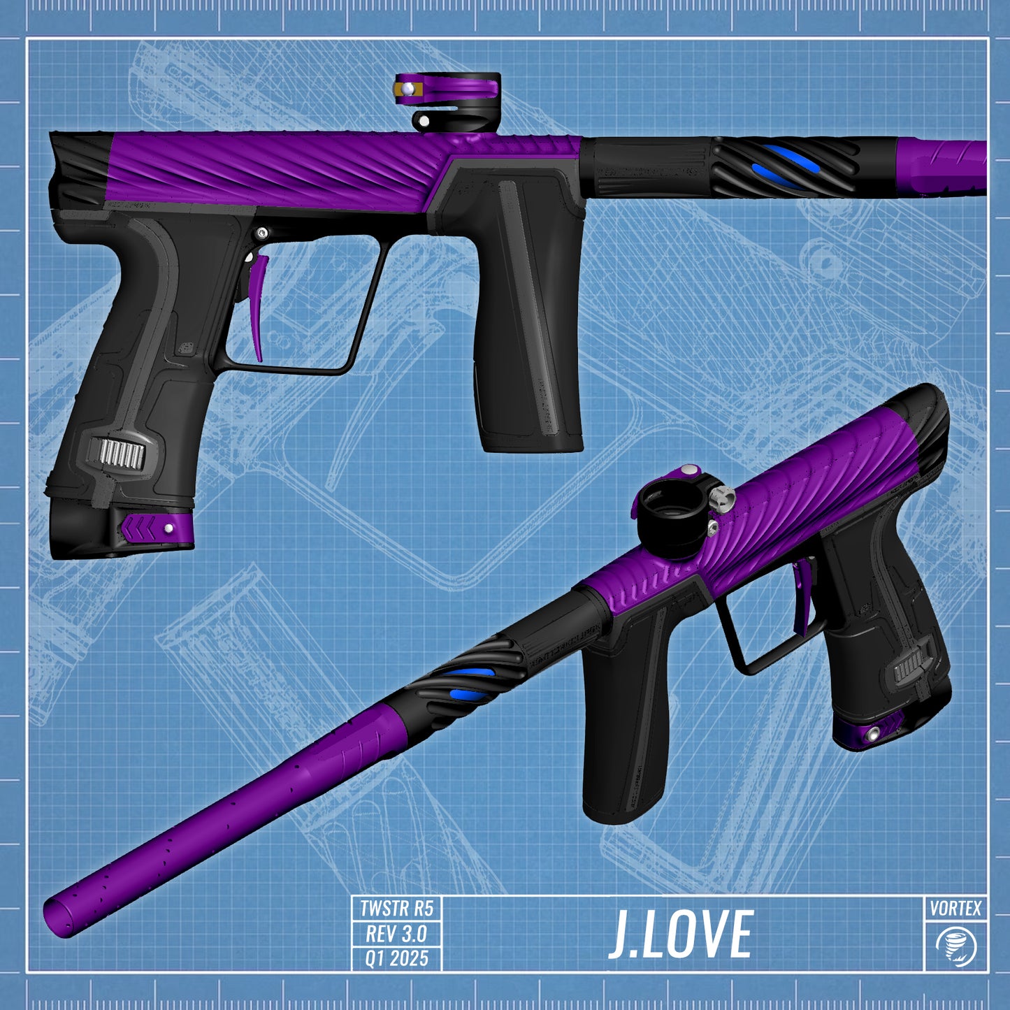 Planet Eclipse TWSTR GEO R5 - J.Love (Purple/Black) [SELECT]