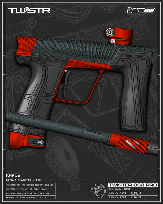 Planet Eclipse TWSTR CS3 PRO - Khaos (Graphite/Red) [SWAP]