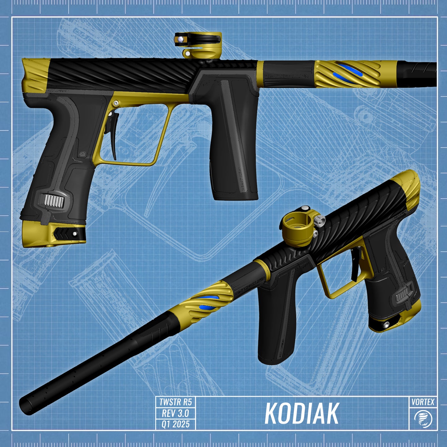 Planet Eclipse TWSTR GEO R5 - Kodiak (Black/Gold) [SWAP]