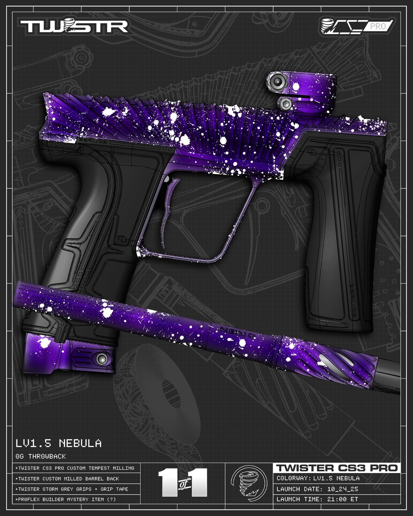 Planet Eclipse TWSTR CS3 PRO - LV1 JRab Nebula [OG Throwback]