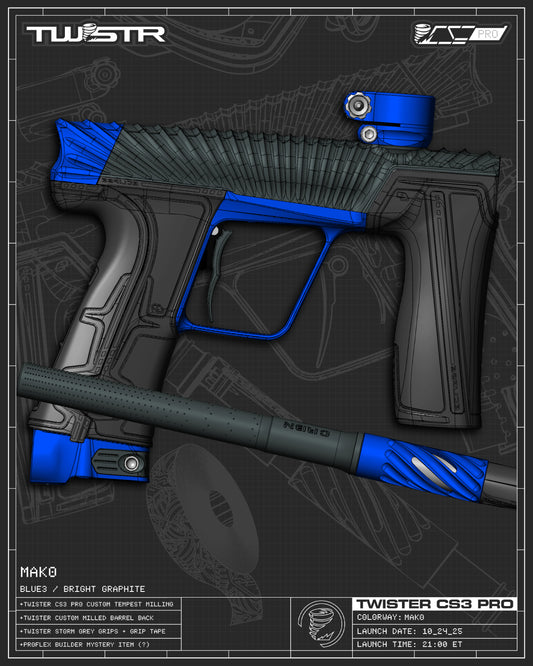 Planet Eclipse TWSTR CS3 PRO - Mako (Graphite/Blue3) [BASE]