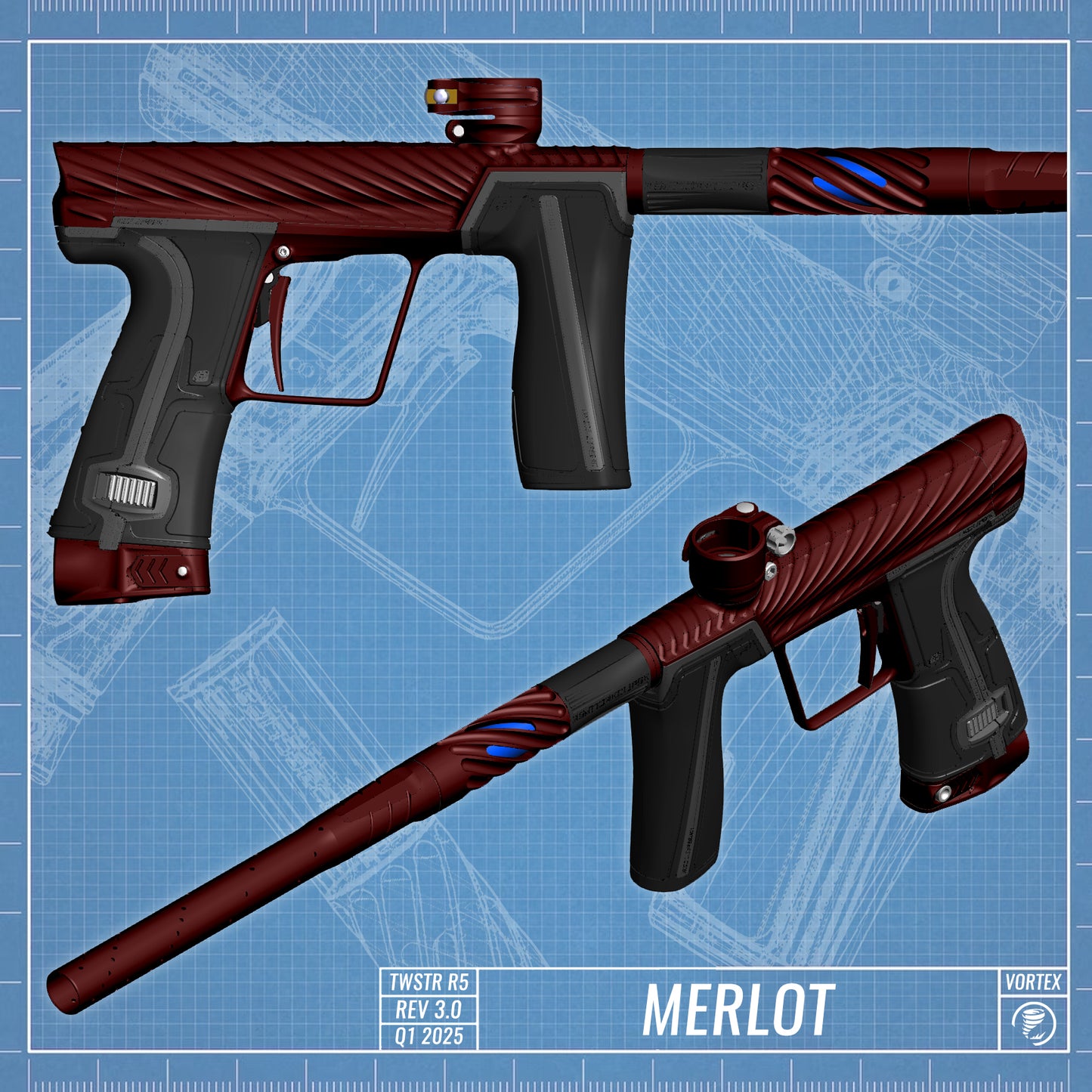 Planet Eclipse TWSTR GEO R5 - Merlot (Burgandy/Burgandy) [PRIME]