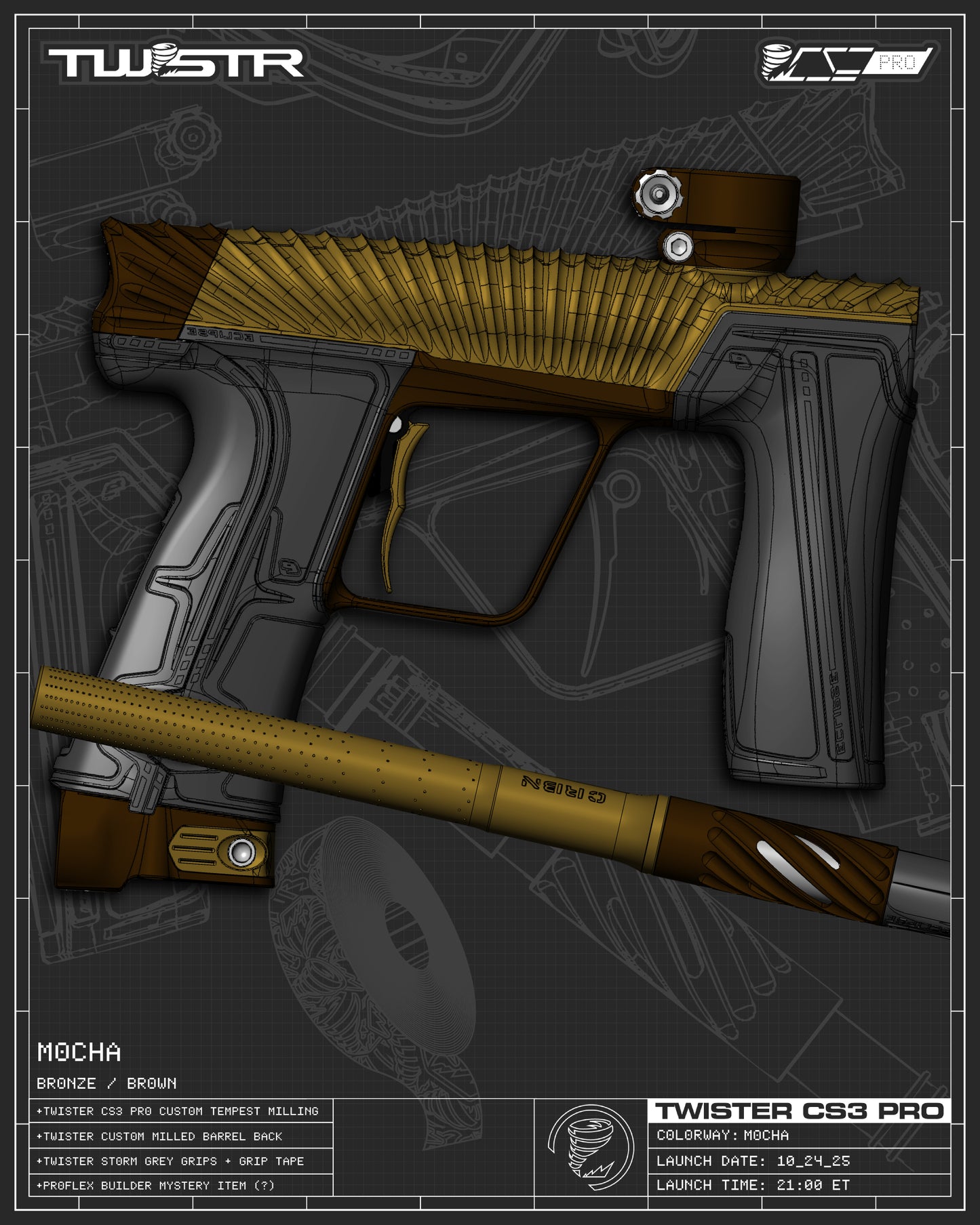 Planet Eclipse TWSTR CS3 PRO - Mocha (Bronze/Brown) [SELECT]