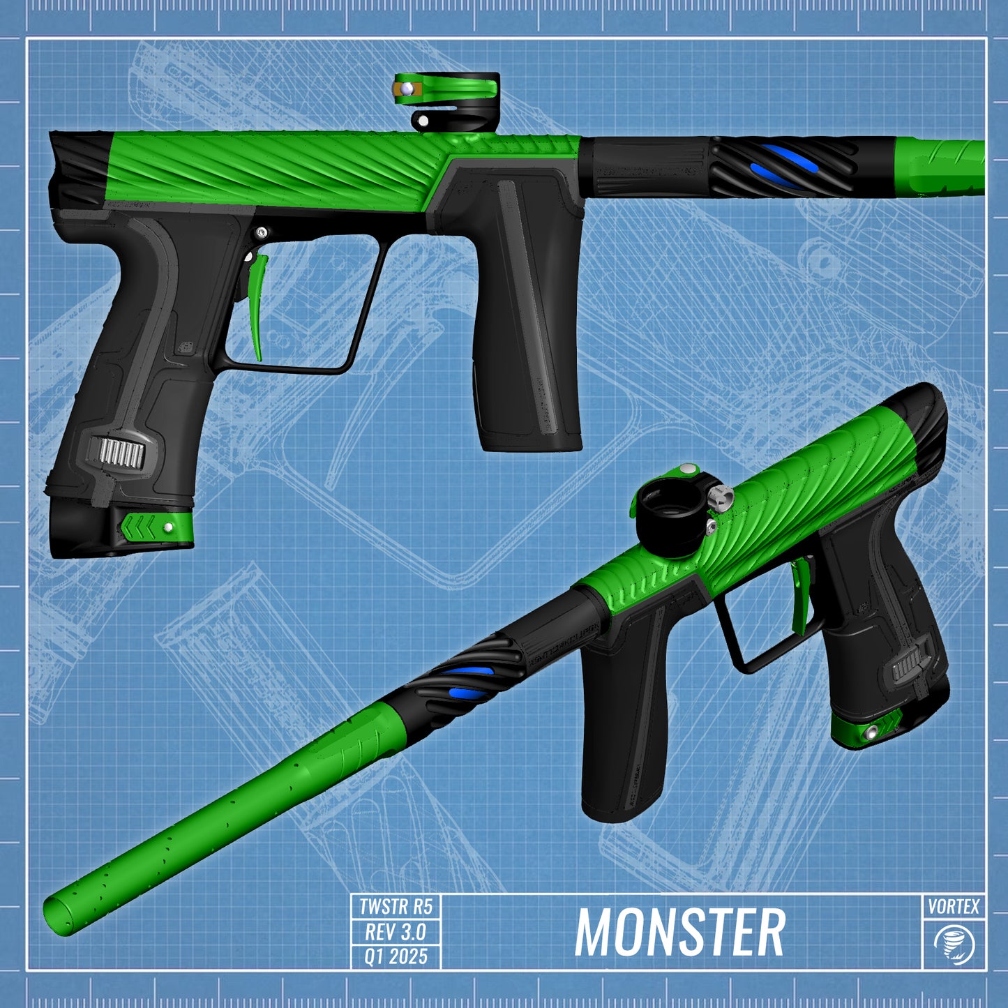 Planet Eclipse TWSTR GEO R5 - Monster (Lime/Black) [SWAP]