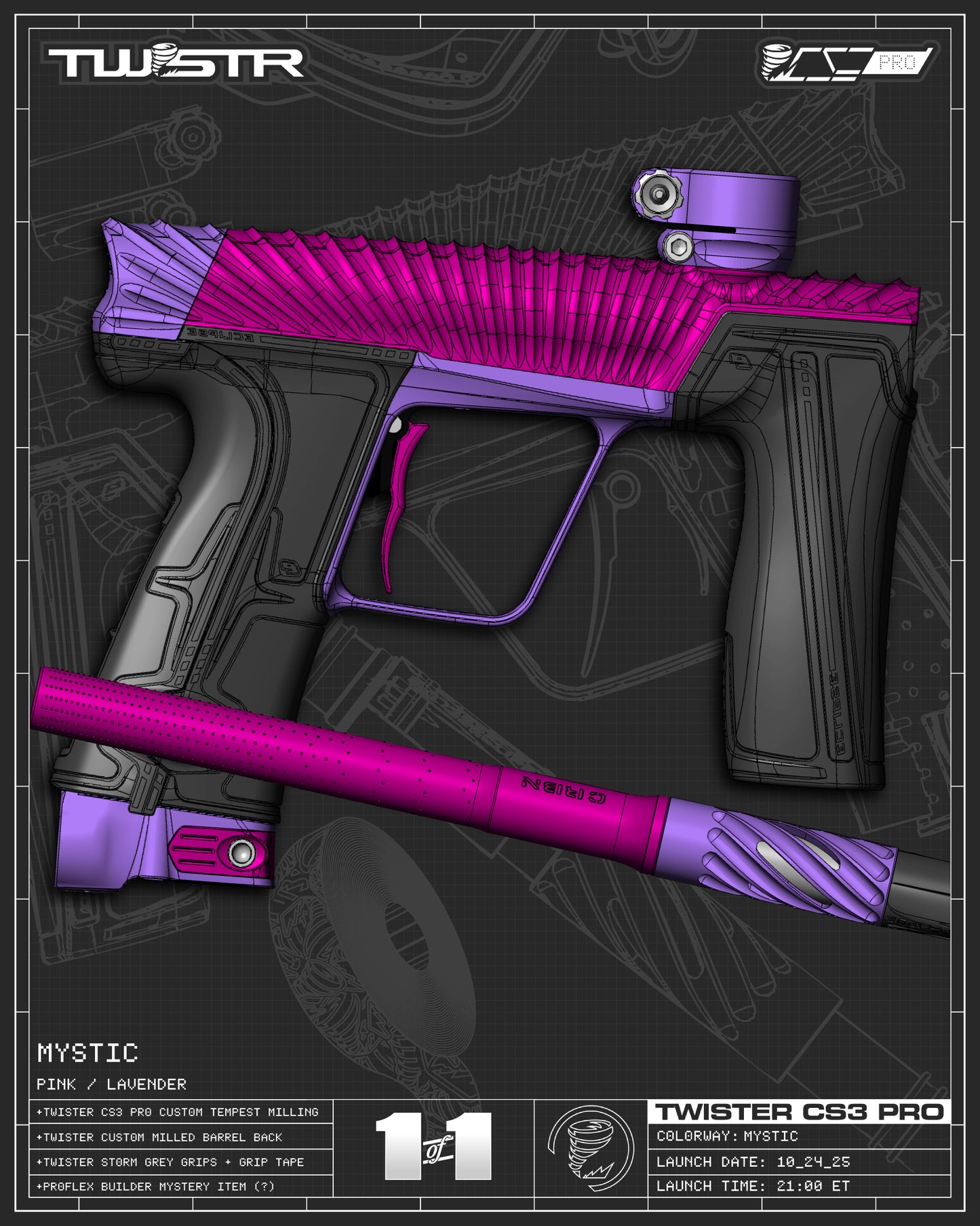 Planet Eclipse TWSTR CS3 PRO - Mystic (Pink/Lavender) [PRIME]