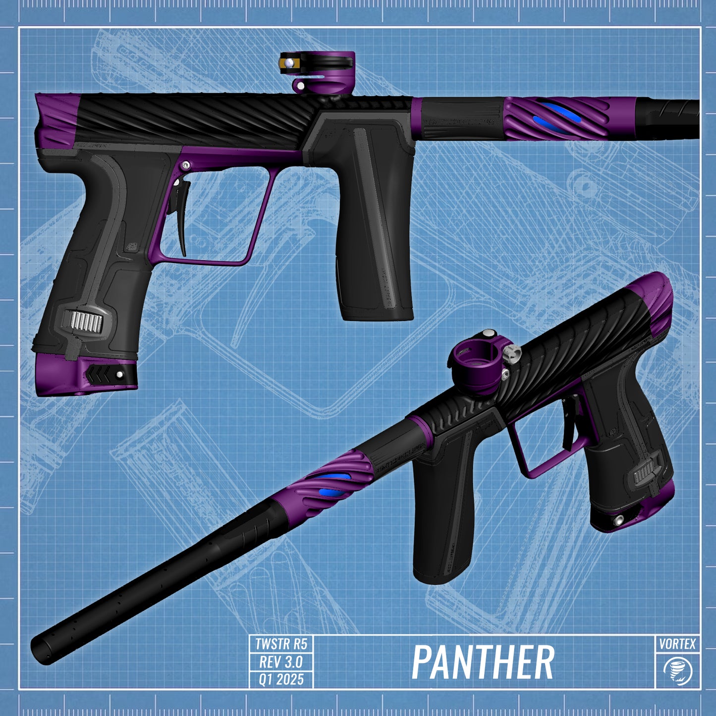 Planet Eclipse TWSTR GEO R5 - Panther (Black/Purple) [SELECT]