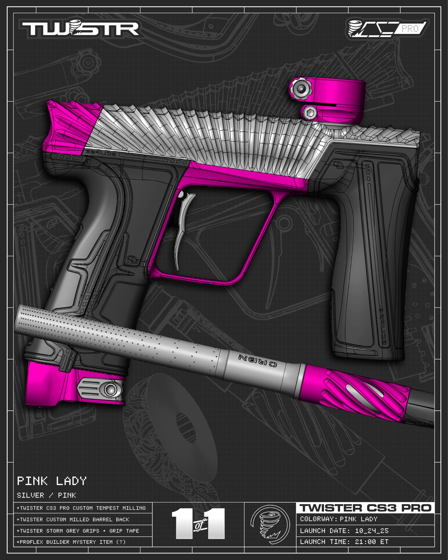 Planet Eclipse TWSTR CS3 PRO - Pink Lady (Silver/Pink) [SELECT]