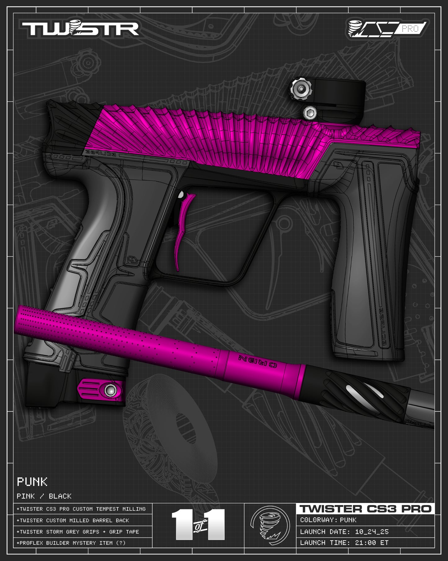 Planet Eclipse TWSTR CS3 PRO - Punk (Pink/Black) [SELECT]