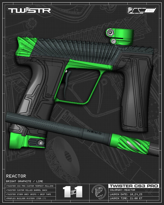 Planet Eclipse TWSTR CS3 PRO - Reactor (Graphite/Green) [SWAP]