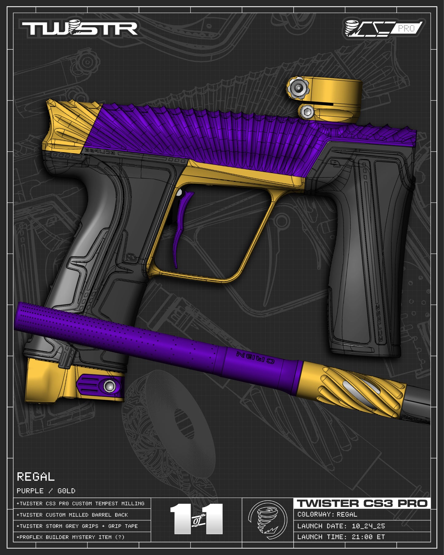 Planet Eclipse TWSTR CS3 PRO - Regal (Purple/Gold) [SELECT]
