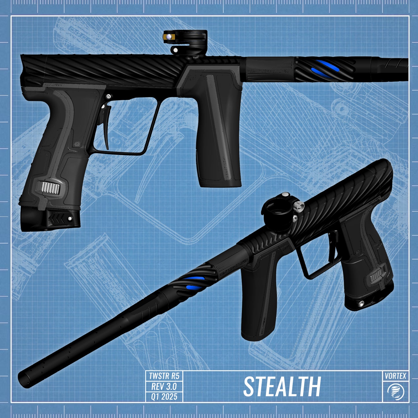 Planet Eclipse TWSTR GEO R5 - Stealth (Black/Black) [BASE]