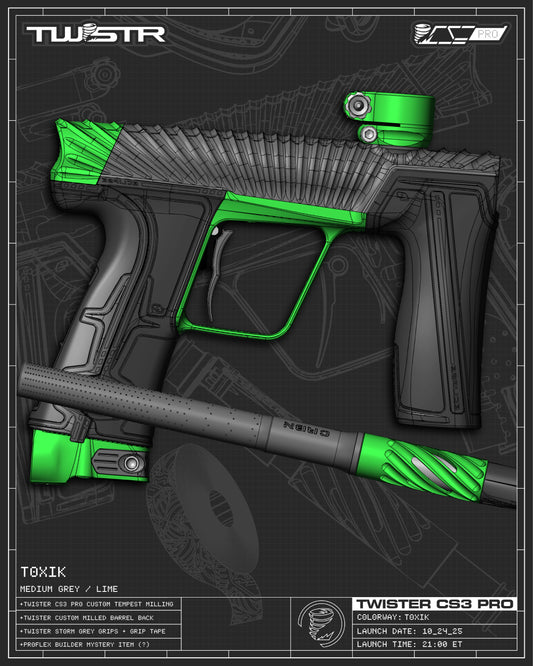 Planet Eclipse TWSTR CS3 PRO - Toxik (Medium Grey/Green) [SWAP]
