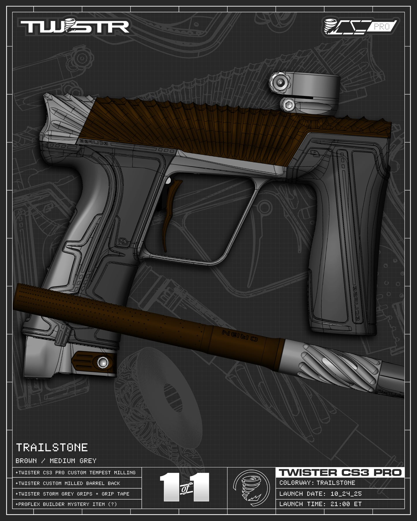 Planet Eclipse TWSTR CS3 PRO - Trailstone (Brown/Medium Grey) [SELECT]