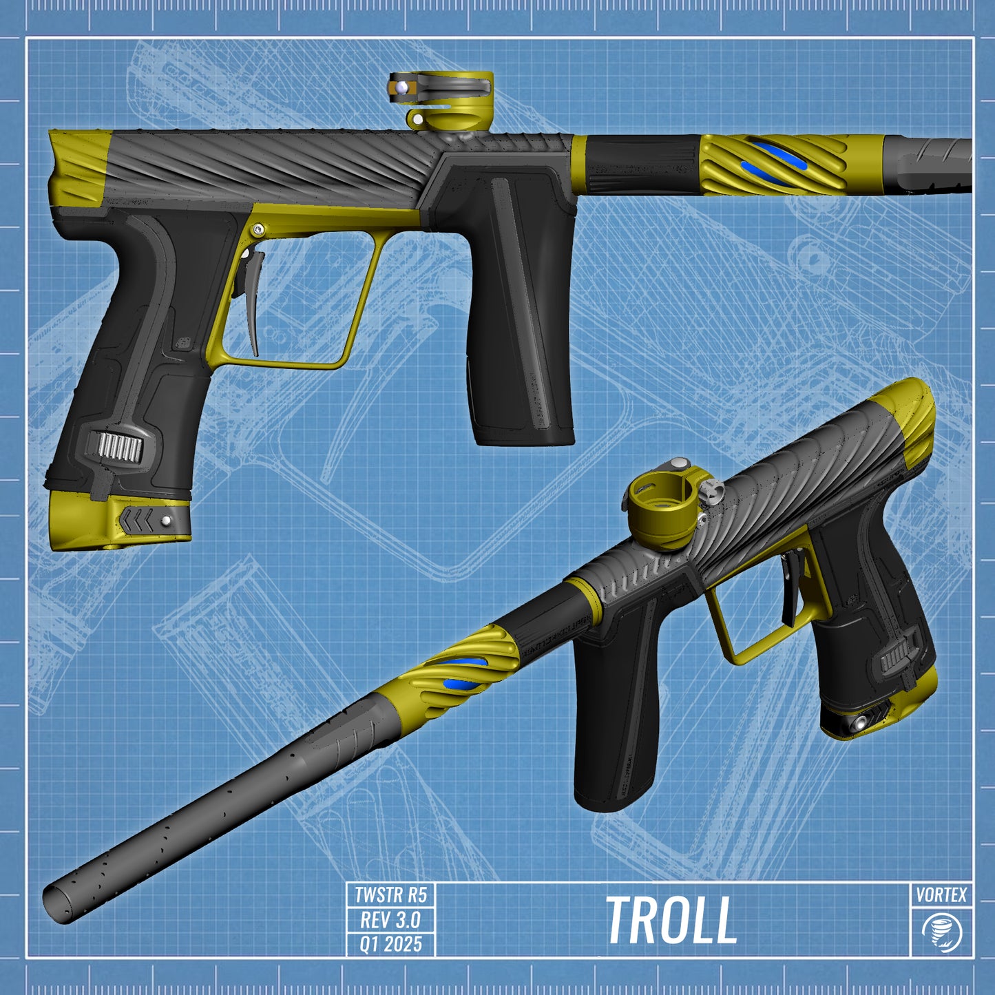 Planet Eclipse TWSTR GEO R5 - Troll (Medium Grey/Gold) [SWAP]