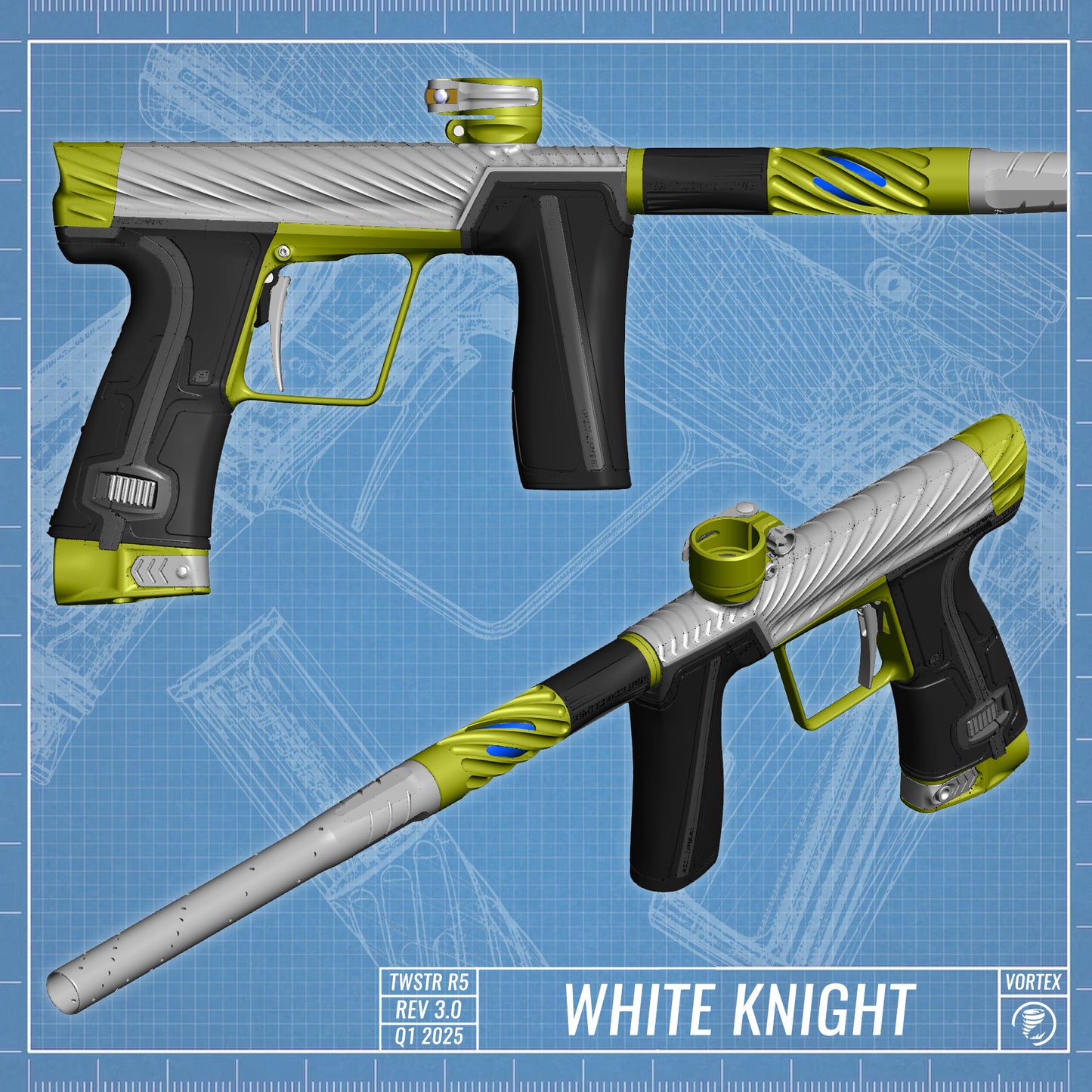 Planet Eclipse TWSTR GEO R5 - White Knight (Gold/Silver) [BASE]