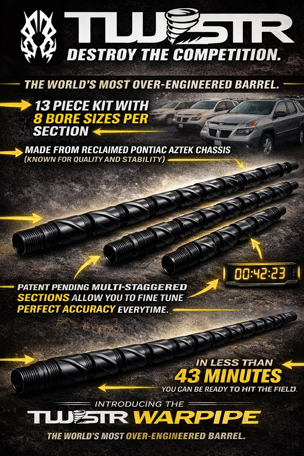 TWSTR WARPIPE BARREL KIT