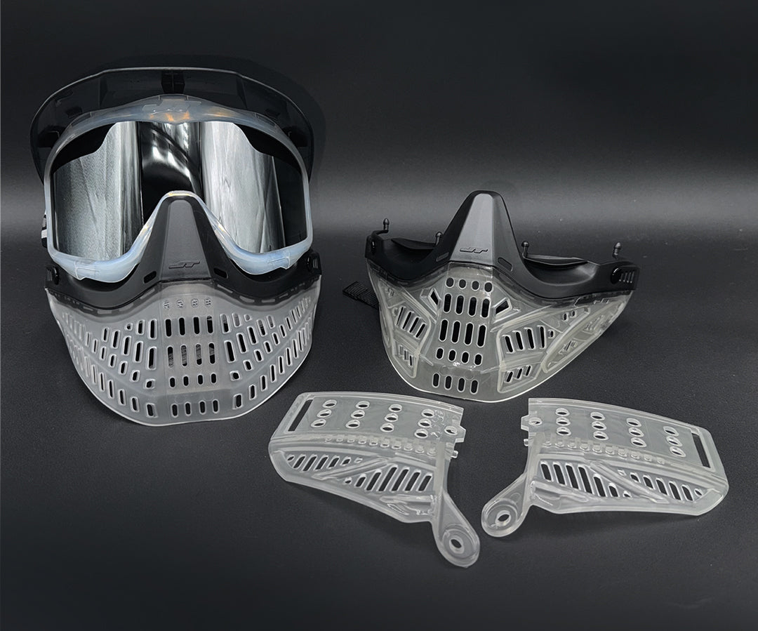 JT Spectra Proflex SE Goggle - Clear + REVO2 Clear Skirt/Ear Kit + Superdead Storm Pack + Smoke/Clear Lens + Black, White & Gray REVO2 Skirt/Ear Kit