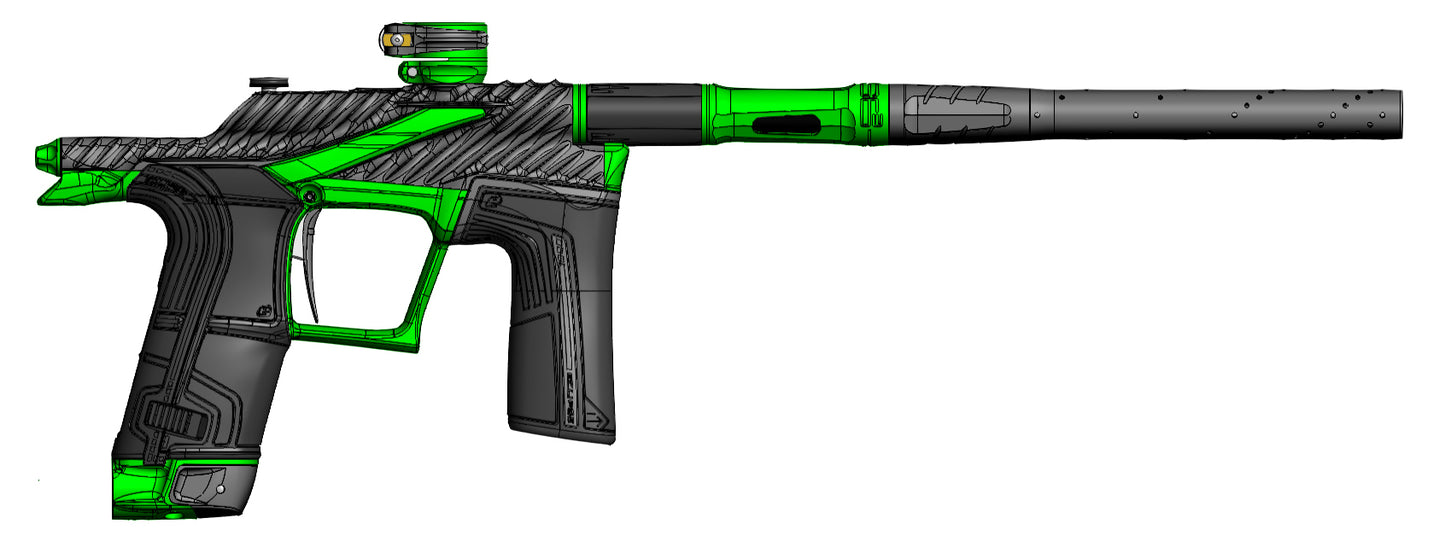 Planet Eclipse TWSTR LV2 SLR - Toxik (Gunmetal/Lime) [ICON]