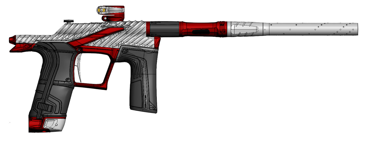 Planet Eclipse TWSTR LV2 SLR - Vamped (Silver/Red) [ICON]